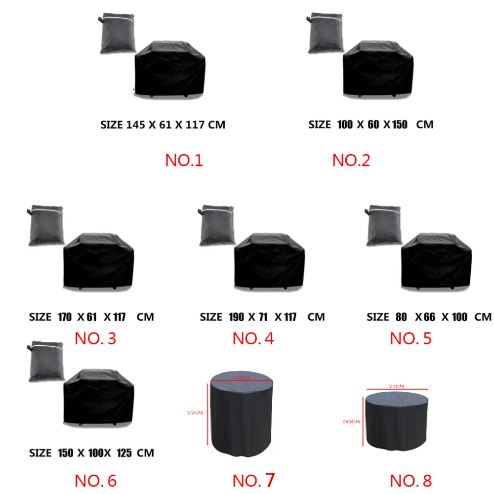 Горячая Высокое качество большой открытый водонепроницаемый барбекю крышка барбекю Чехлы сад патио-Гриль протектор
