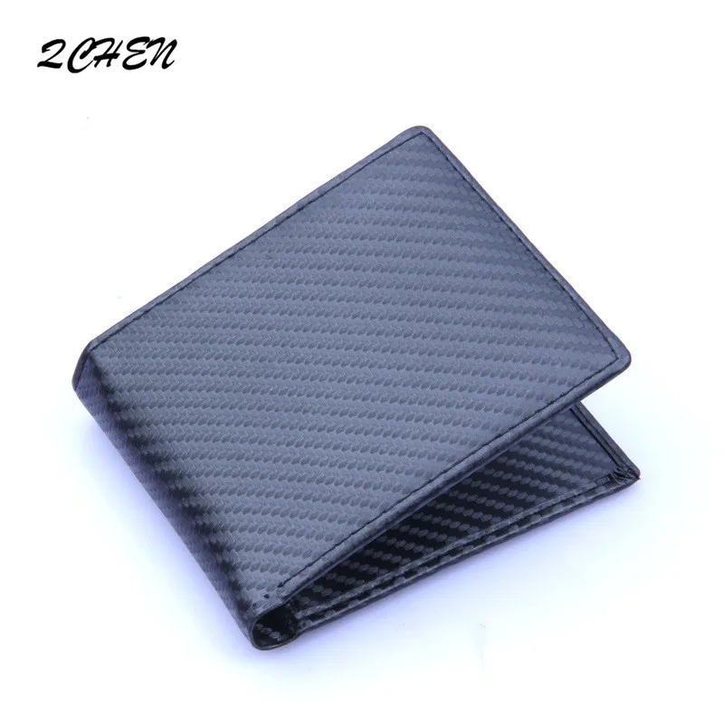 Men's wallet New carbon fiber imitation fashion wallet PU material men's fine texture pocket like quality No zipper Open 012 Men's wallet New carbon fiber imitation fashion wallet PU material men's fine texture pocket like quality No zipper Open 012