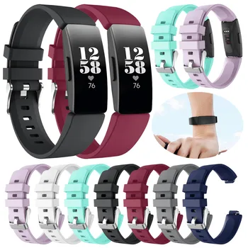 

New Fashion Sports Silicone Bracelet Strap Band For Fitbit Inspire/Inspire HR Heart Rate Monitor bracelet femme 2020