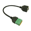 Câble femelle RJ45 8p8c vers terminal à 8 broches, 1 pièce, adaptateur RJ45 femelle vers connecteur à ressort ► Photo 3/6