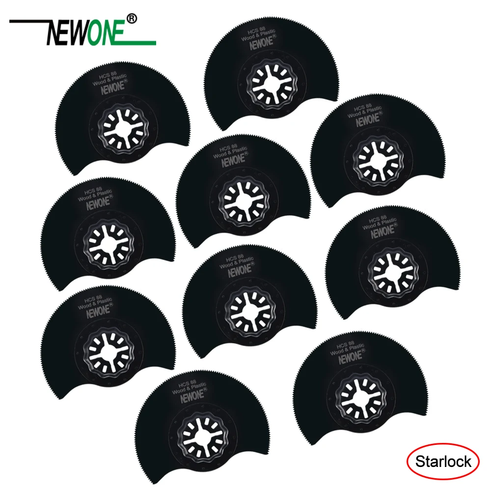 NEWONE 88mm HCS Flush Segment Starlock Saw Blade E cut Multi Pack