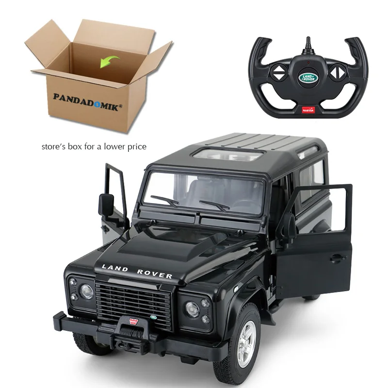 Rastar RC автомобиль 1:14 Landrover SUV радиоуправляемые игрушки автомобиль Радиоуправляемая машина модель электрический автомобиль игрушки для мальчиков Рождественский подарок - Цвет: black store box