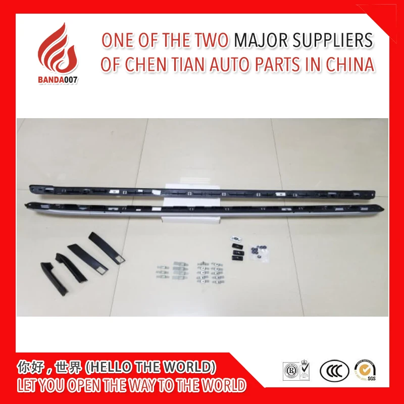 High quality Aluminium alloy silver color side rail bar roof rack for Soul