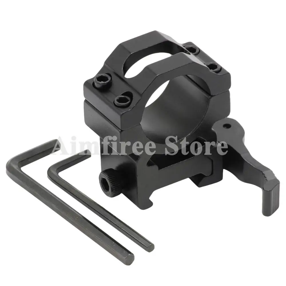 

Tactical 25.4mm 1" Inch QD Quick Release Scope Mount Riflescope Rings Adapter High Profile Fits Picatinny 20mm Weaver Rail