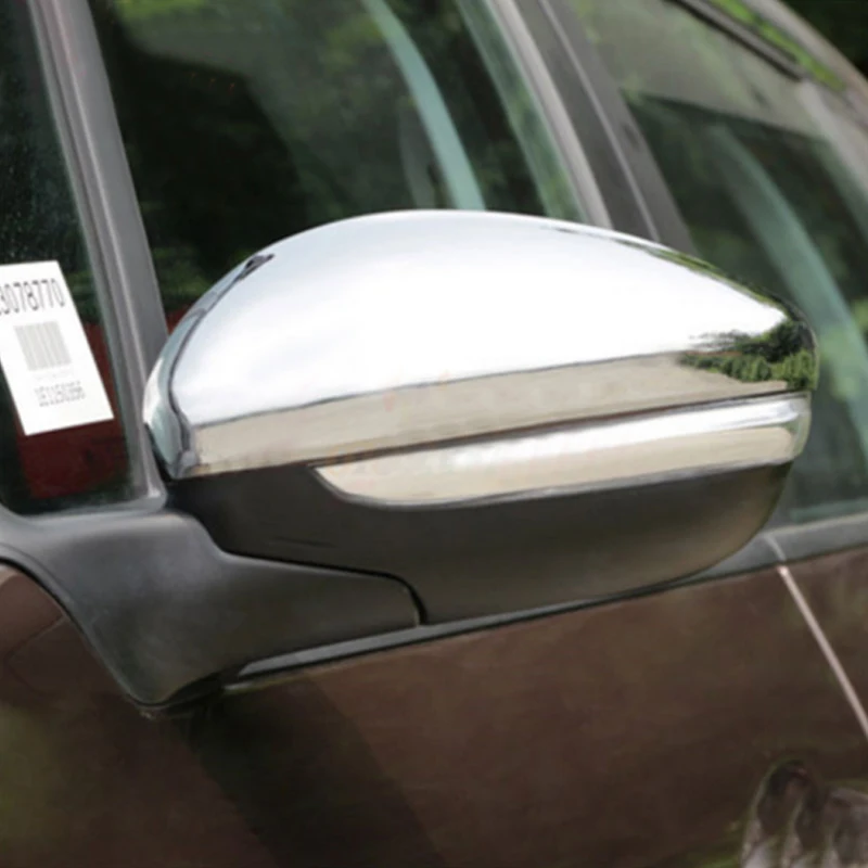 

Foal Burning RearView Mirror Rear-view Backup Decorative Chrome Trim Cover Sticker for Peugeot 2008 208 2014 - 2016 Accessories