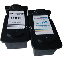 PG 210 CL 211 rechargé cartouche d'encre, pour imprimante CANON PG210 CL211 XL pour Pixma MX320 MX330 MX340 MX350 MX410 MX420