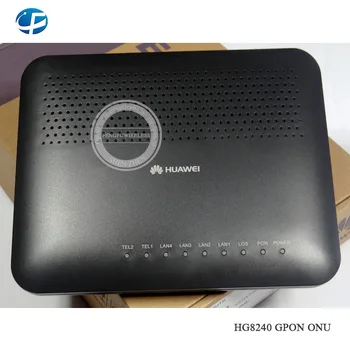 

10pcs Hua wei HG8240 GPON ONU with 4FE+4LANS+WIFI port, or 1GE+3FE+4LANS+WIFI port highest speed SIP FTTH Fiber Optical router