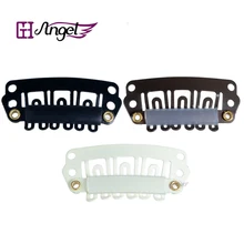 6000 шт./лот, 28 мм, u-образный зажим, металлические зажимы для человеческих волос с силиконовой спинкой для наращивания волос на заколках/парика/уток