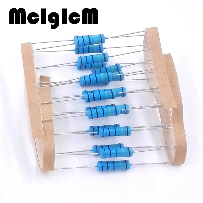 Free shipping 50pcs 300k 330k 360k 390k 430k ohm 2W Metal film resistor ...