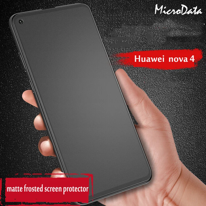 Для Huawei Nova 4 без отпечатков пальцев матовая защитная пленка из закаленного стекла