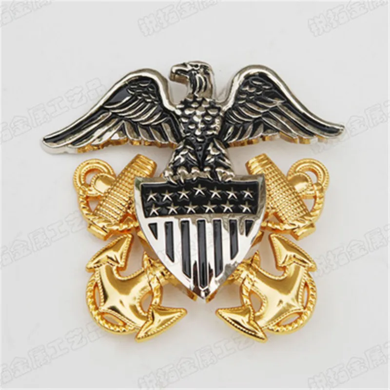 

Cap badge for army hat for US military officer Navy cap