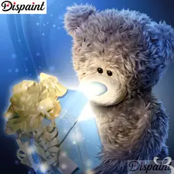 Dispaint полный квадратный/круглый дрель 5D DIY алмазная живопись "мультфильм медведь подарок" вышивка крестом 3D домашний Декор подарок A10201