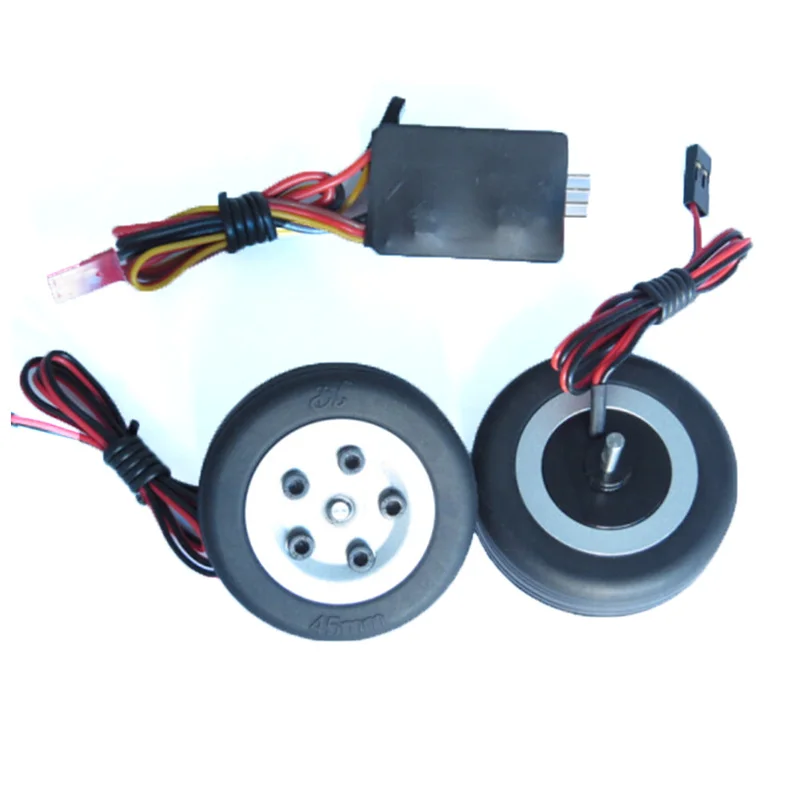 

JP Electric Brake With 2 45mm Brake Wheels Set and controller Retract for RC Fixed Wing Plane Aircraft Model Landing Gear Part