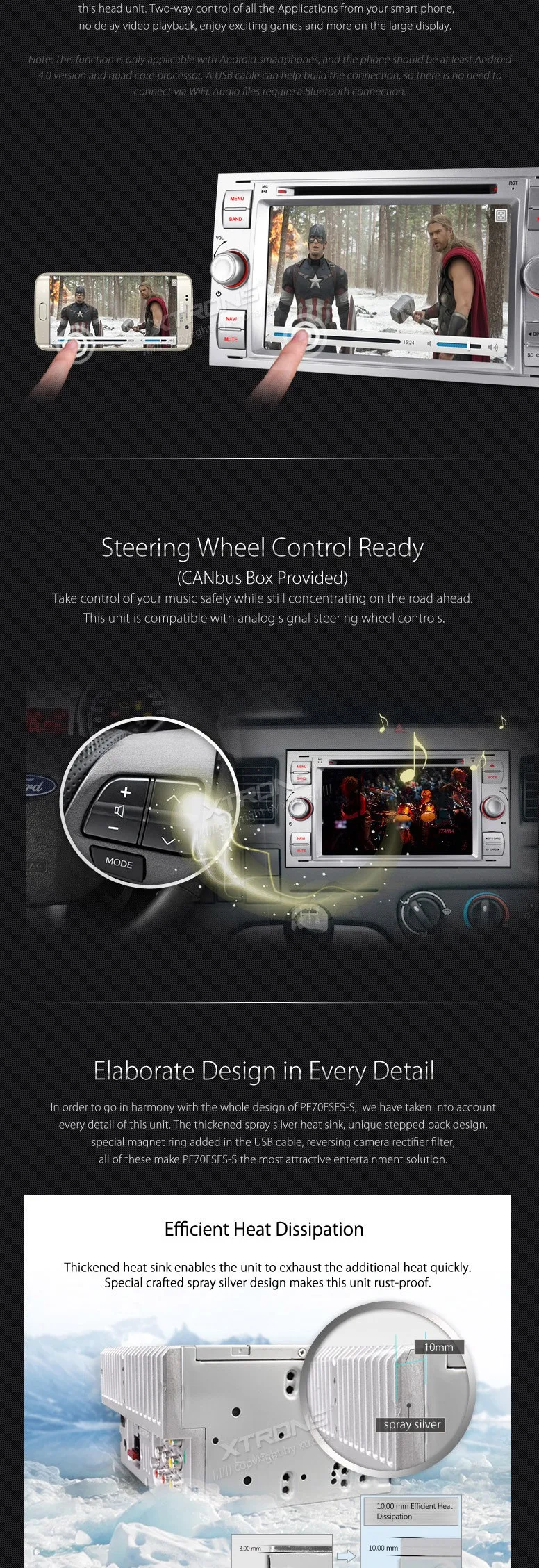 Clearance 7" Silver Special Car DVD for Ford Fusion 2006-2011 & Kuga 2008-2011 & Mondeo 2004-2007 & S-Max 2007-2009 & Focus 2005-2007 2