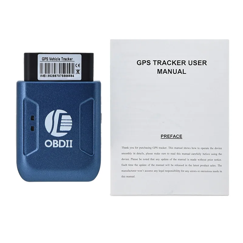 Mini OBD2 GPS tracker GPRS Real Time Tracker Car Tracking System With Geofence protect Vibration Phone SMS alarm alert tk206