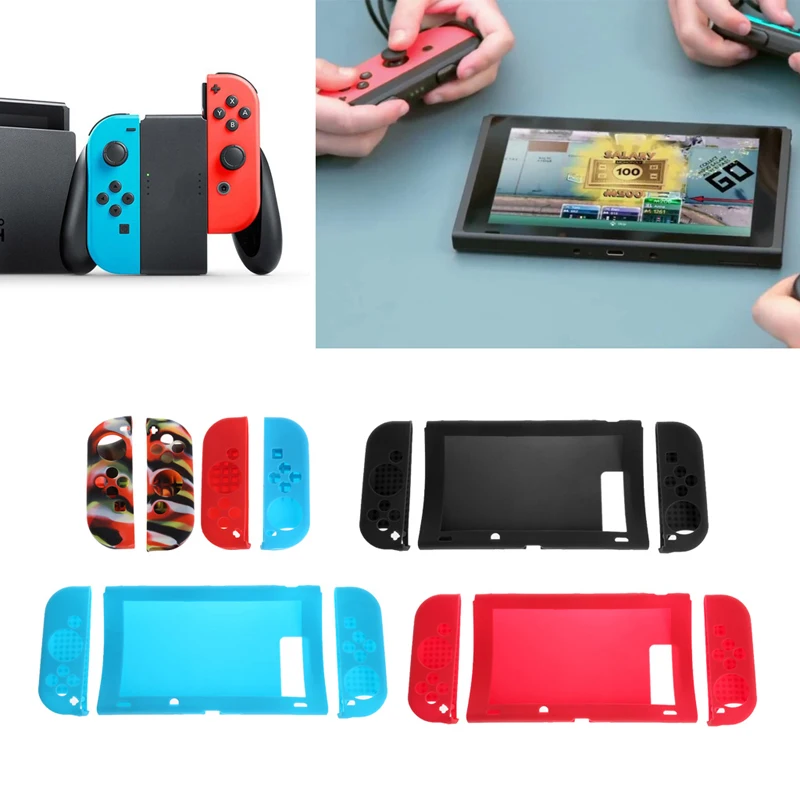Нескользящий Силиконовый Резиновый чехол накладка для Nintendo Switch|skin cover case|skin caseskin