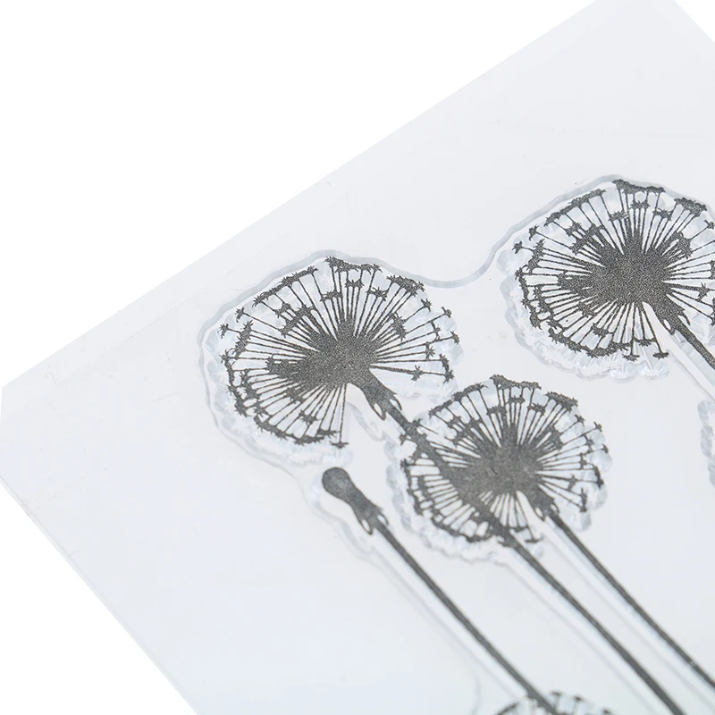 DIY силиконовые в форме цветка трава прозрачный силиконовый прозрачный штампы Inkpad Stamper аксессуары для Скрапбукинг фото альбом живопись игрушка
