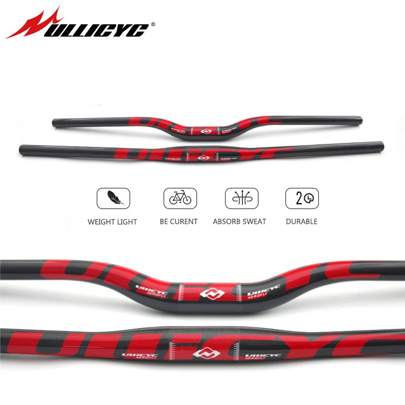 Guidon VTT Droit YC – Largeur 560mm, Diamètre 25,4mm, Aluminium Argenté, Rétro