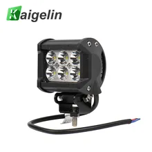 18W Spotlight IP65 4 Inch LED Work Light Bar For Indicators Motorcycle Offroad Boat Car Tractor Truck SUV 12V-30V