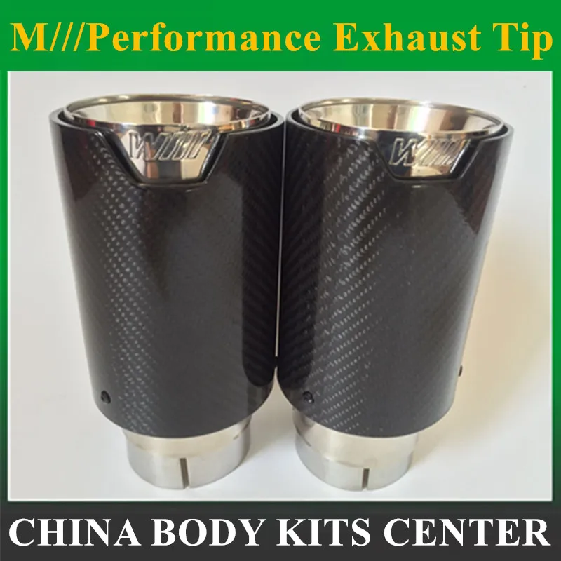

Car Styling M Label Car Akrapovic Carbon Fiber Muffler Tips Pipes For BMW Carbon Exhaust Tip muffler tip