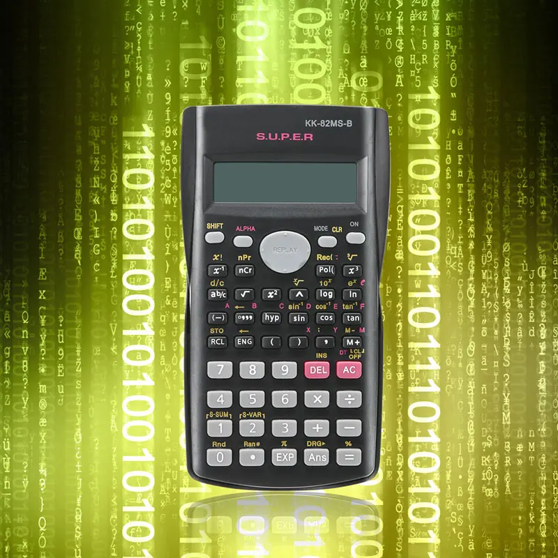 Портативный студенческий научный калькулятор с 2 линиями 82ms-портативный многофункциональный калькулятор для обучения математике