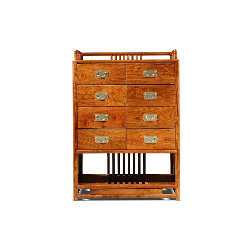Best Solid Wood New Classical Retro Chest of Drawers Lounge Room Furniture Rosewood Display Storage Cabinet Mahogany Bed Shelf Tables