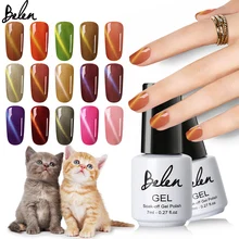 Belen 75 цветная светодиодная лампа кошачий глаз Гель-лак для ногтей 3D Магнитный Гелевый лак замачиваемый Полупостоянный лак Гибридный лак 7 мл маникюр