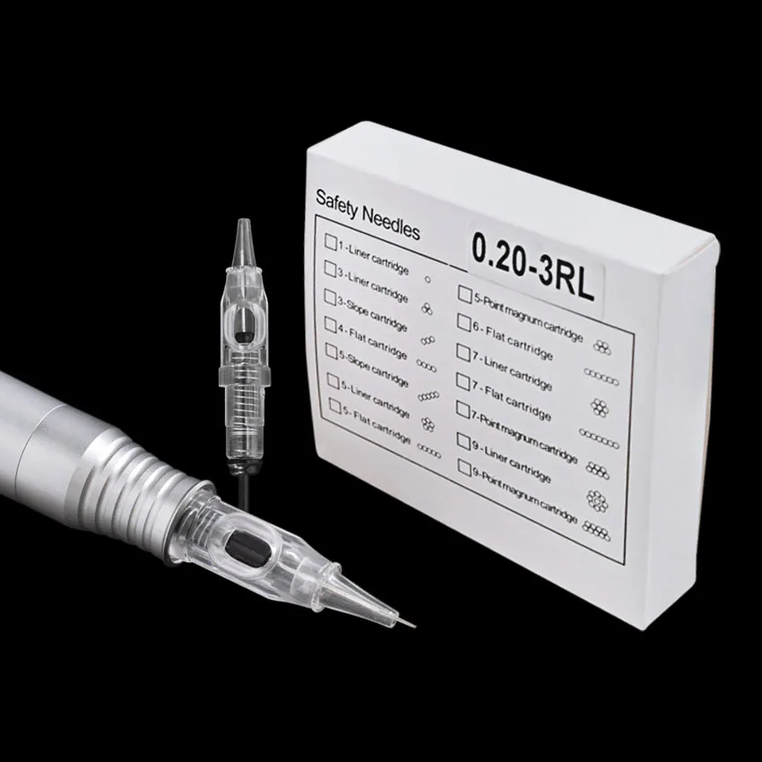 ARCY.C 50pcs Disposable Screw Cartridge Tattoo Needles for New Charmant Machine