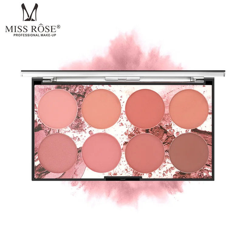 

8 Colors Blush Palette Long-lasting Face Mineral Pigment Palette Blusher Powder Professional Makeup Blush Contour Shadow TSLM1