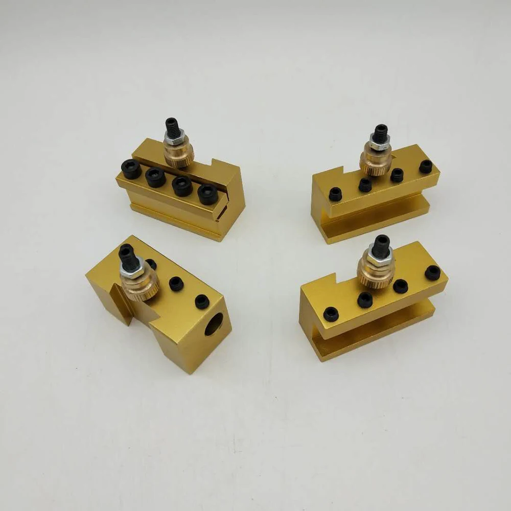 Fine Quality Small Portable Quick Change Post Holder Tool Kit 360°Rotated Boring Bar Turning Tool Set Holder for CNC Mini Lathe