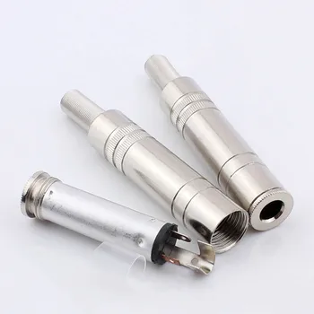

20pcs Jack 6.5mm Audio Cable Connector Plug Female DC Adapter 6.5 Jack Microphone Audio Welding Head Metal