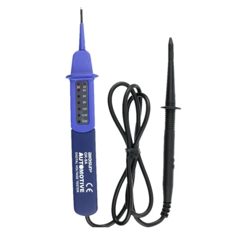 

Car Automotive Voltage Electrical Test Pen With LED Indicator Lamp Display Voltage Tester Light Voltmeter Car Diagnostic Tool