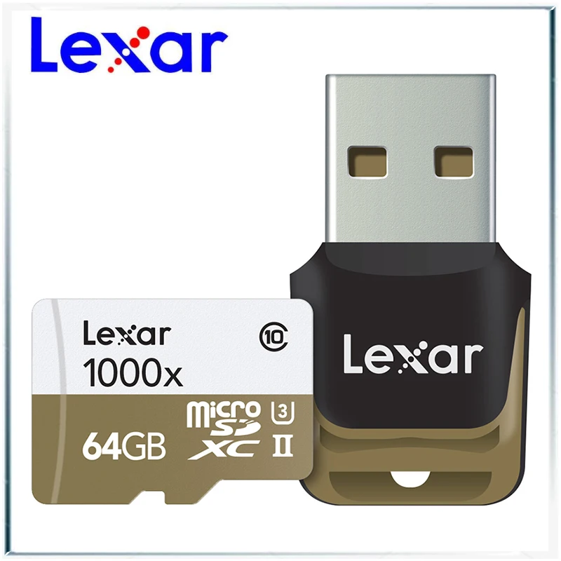 Lexar micro sd card 64 Гб SDXC 150 МБ/с. слот для карт памяти UHS-II U3 class10 TF Флеш карта кард-ридер
