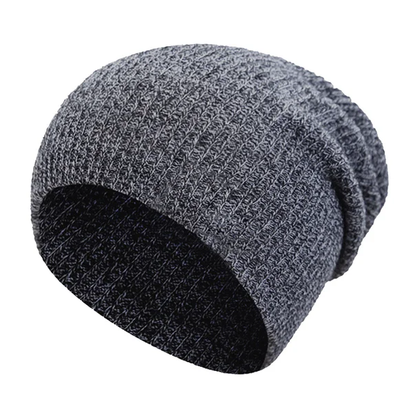 Xlamulu, вязаная шапка, зимние шапки для мужчин, Skullies Beanies, шапка, женская шапка, s, Мужская теплая мешковатая шапка, маска, теплые женские шапки, шапки, шапка - Цвет: gray