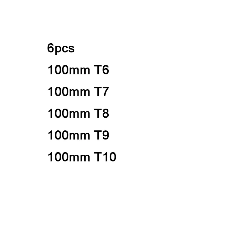 Набор торцевых головок с шестигранным хвостовиком 1/4 дюйма, магнитная S2 Стальная ударная электрическая отвертка, бит 50 мм, 100 мм, отвертка, сверло, T5-T40 - Цвет: 100 T6-T10