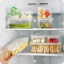 JiangChaoBo пластиковый прозрачный контейнер для холодильника, герметичная коробка для фруктов и овощей, коробка для хранения продуктов