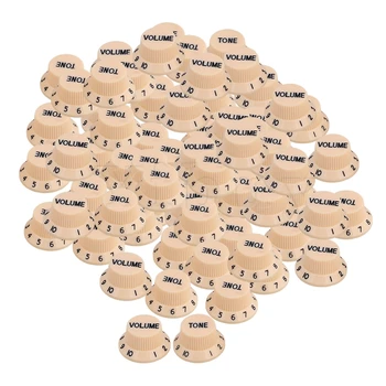 

Yibuy 20x Black Number Volume & Tone Knobs 2-Tone 1-Volume for Electric Guitar