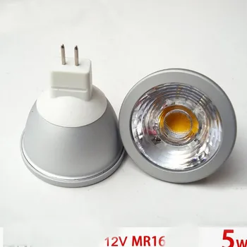 

5W MR16 12V Super Bright LED Spotlight Bulb Lamp 60 degree Lens COB Light Source Adjustable Light 50pcs