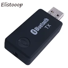 Elistoooop Bluetooth аудио музыкальный передатчик и приемник A2DP BT4.0 беспроводной аудио стерео адаптер USB ключ TX для iPod tv Mp4 PC