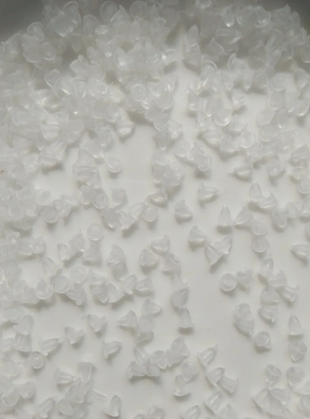 

500PCS Silicone Earring Back Stopper Flower Clasp Lock Lever Back Clear Jewelry Accessories Earnut Ear Stud Nuts DIY 4*5mm
