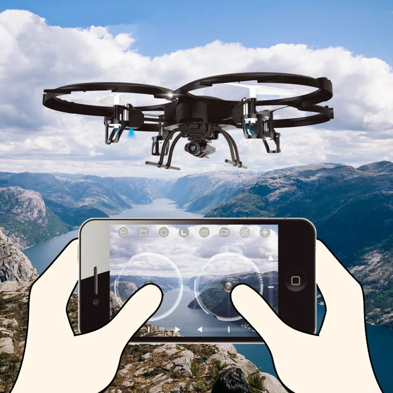 rc drone BIG Remote Control Helicopter Quadcopter 6 Axis Gyro One Key Return Wifi FPV HD