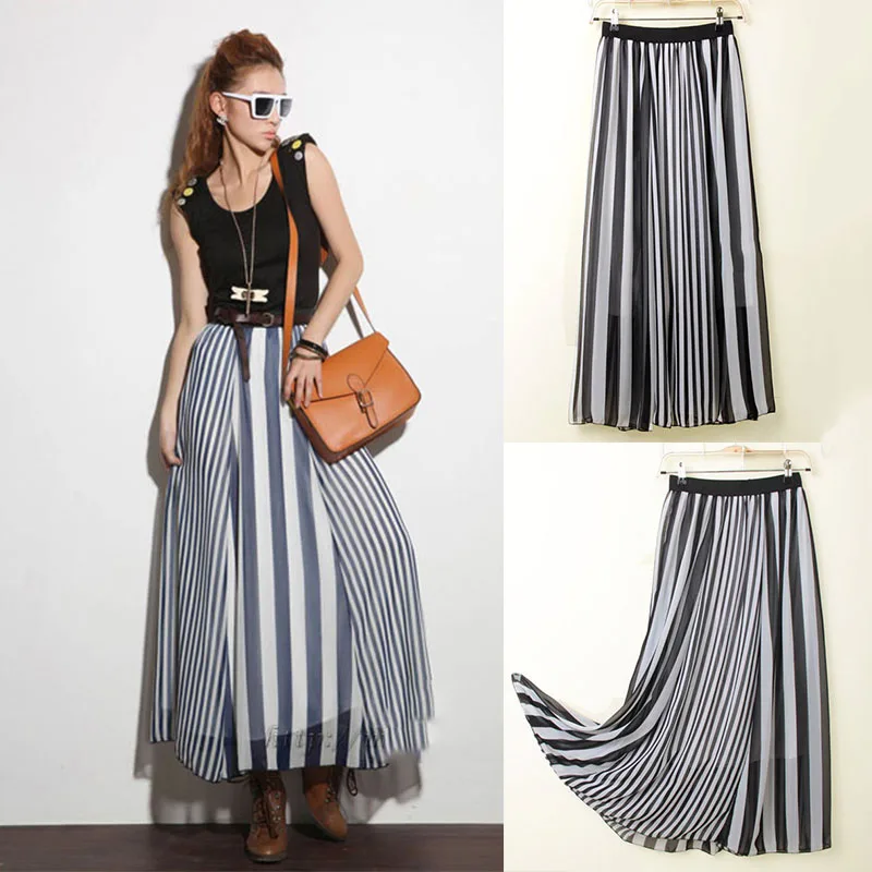 chiffon long skirts and tops