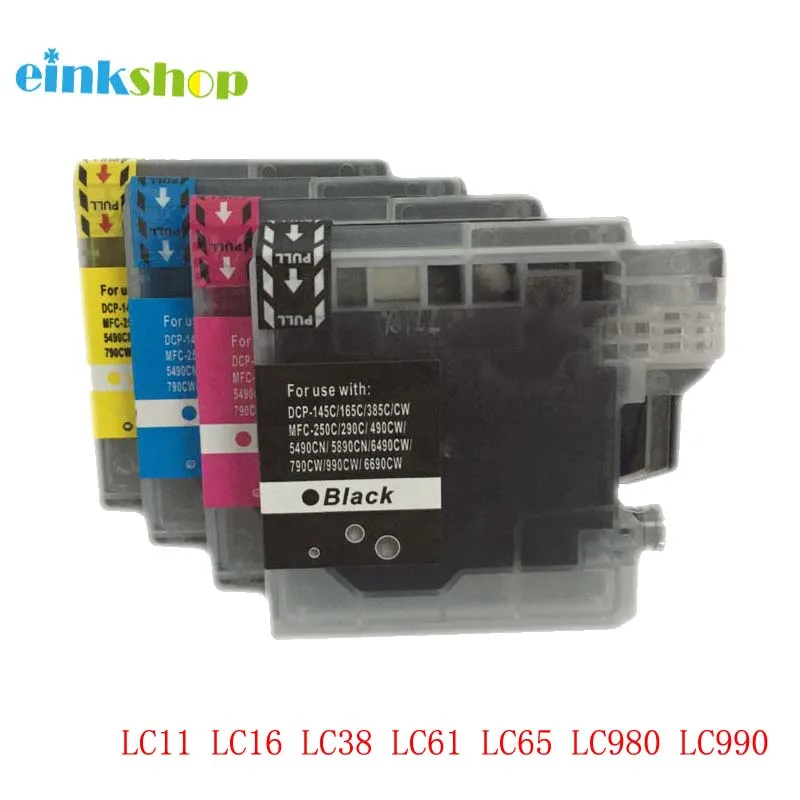 Einkshop1Set LC11 LC16 LC38 LC61 LC65 LC980 LC990 Совместимый картридж для Brother MFC-490CW MFC-490CN MFC-670CD |