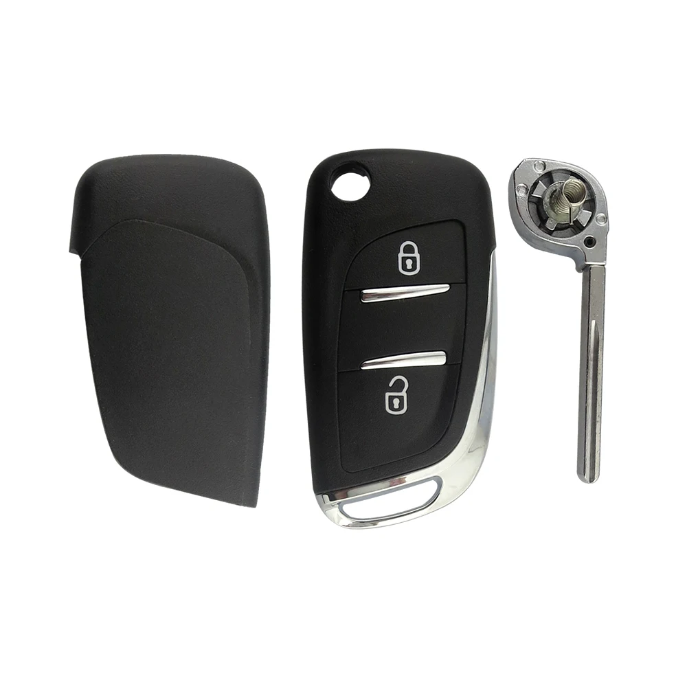OkeyTech 2/3 кнопочный модифицированный откидной ключ чехол для Peugeot 306 407 408 607 Citroen C4 C2