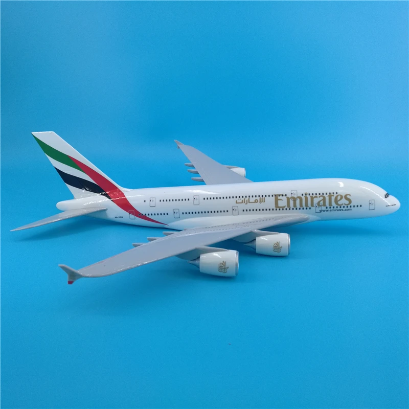 45 см смолы A380 модель самолета Объединенные Арабские Эмираты авиакомпании с