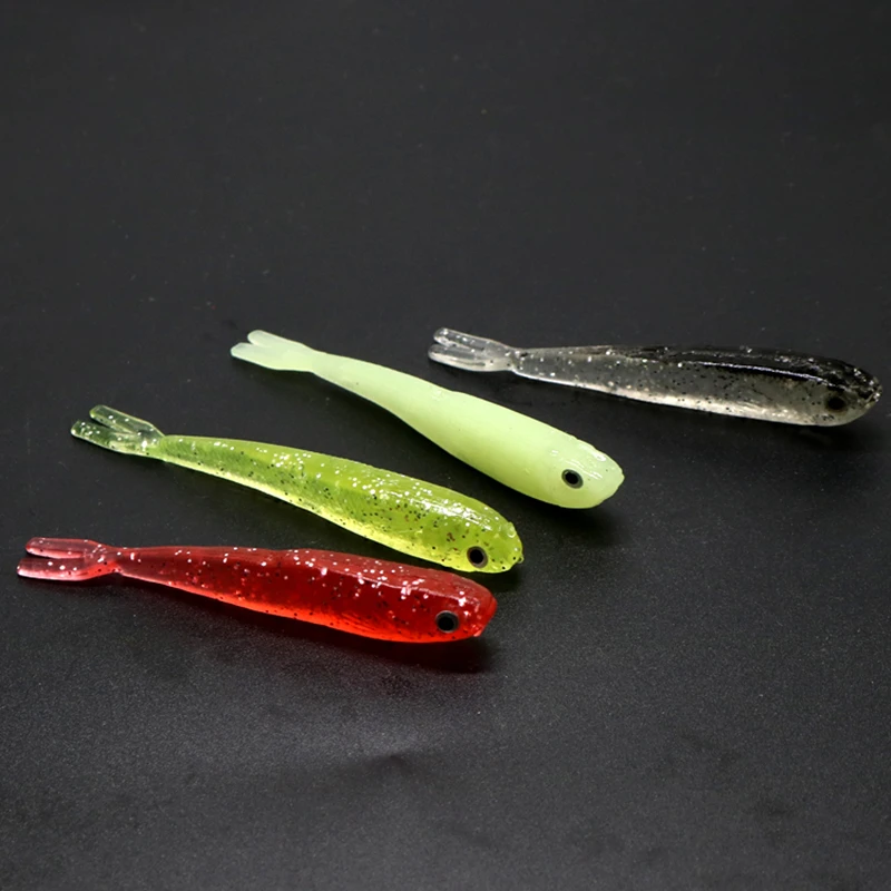 Fish Shaped Soft Lure 6.5cm 2g 3 D Fishing Lure 10 Pcs/Lotin Fishing