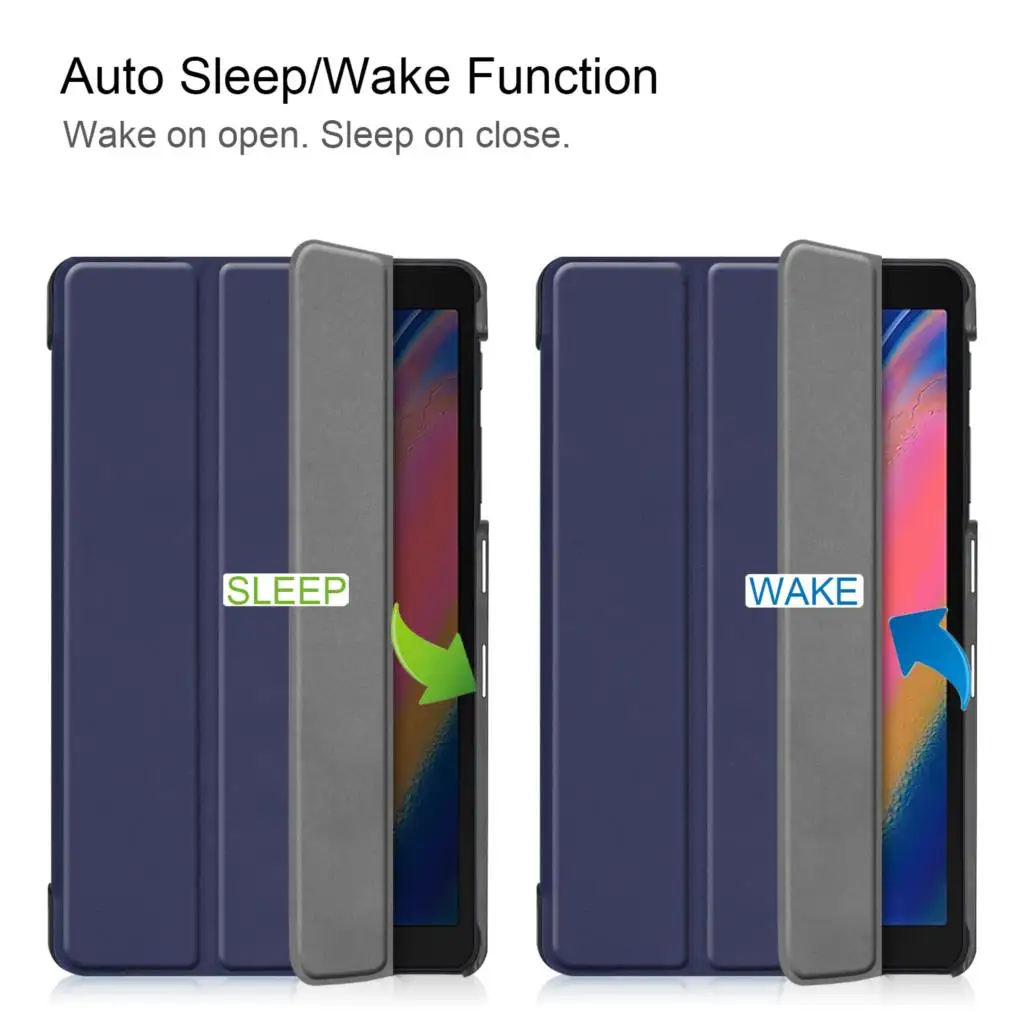 Чехол Wake Sleep для Samsung Galaxy Tab A 8 0 P200 P205 Магнитный флип чехол из искусственной кожи с