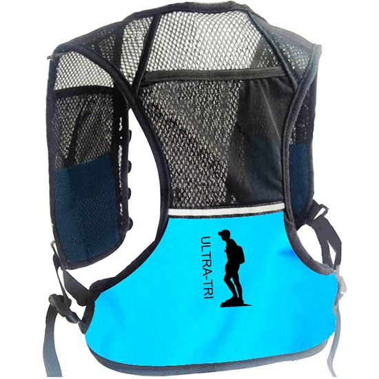 ULTRA-TRI гидратация Trail рюкзак для бега жилет унисекс легкий марафон Mochila для бега 2.5L для мужчин женщин детей взрослых - Цвет: Blue Bag Only
