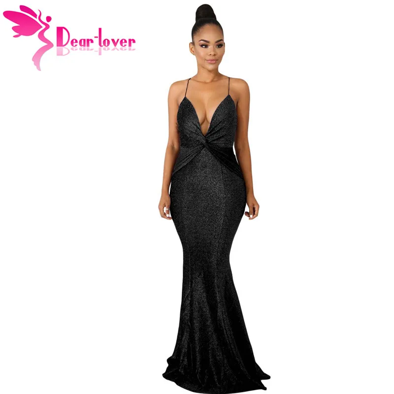 Black-Shine-Twist-Maxi-Dress-LC610988-2