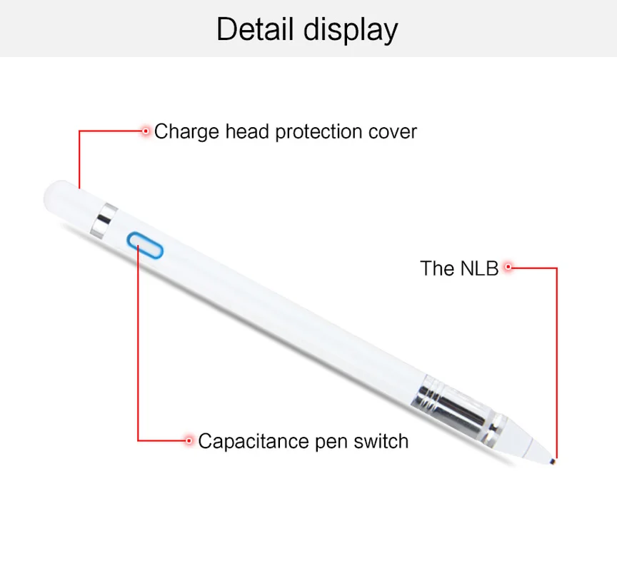 Перезаряжаемый активный стилус, высокоточная сенсорная ручка для рисования, цифровой карандаш для Apple iPad 9,7 Pro 11 12,9